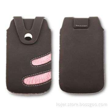 Leather Cases for Apple's iPhone 4, Magnetic Button and Pull-tab Back, Available in Various Colors